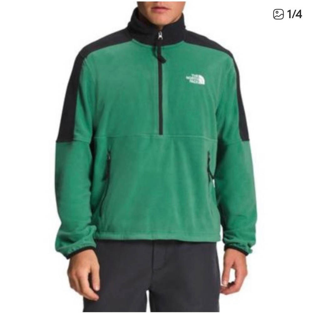 The North Face Men's Green and Black Performance Jacket